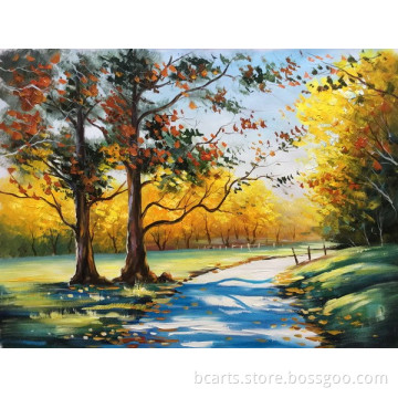 3D Art fabric Coutryside footpath oil painting by numbers                        
                                                Quality Choice